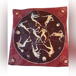 1976 CANADA  MONTREAL OLYMPIC  GAMES SOUVENIR SCARF / NECKERCHIEF